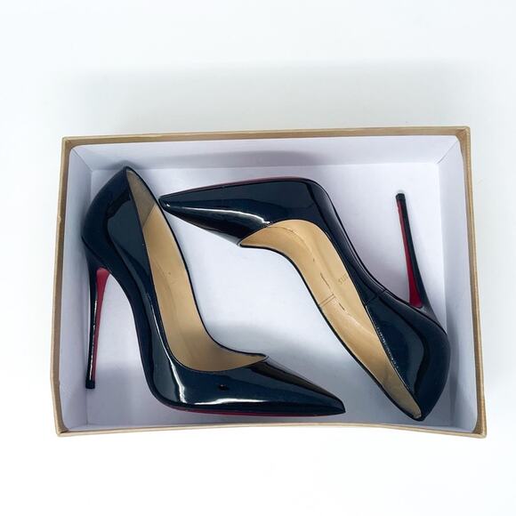 Christian Louboutin So Kate 120 mm Black Patent Leather Stiletto Heels EU 38 - Picture 8 of 8